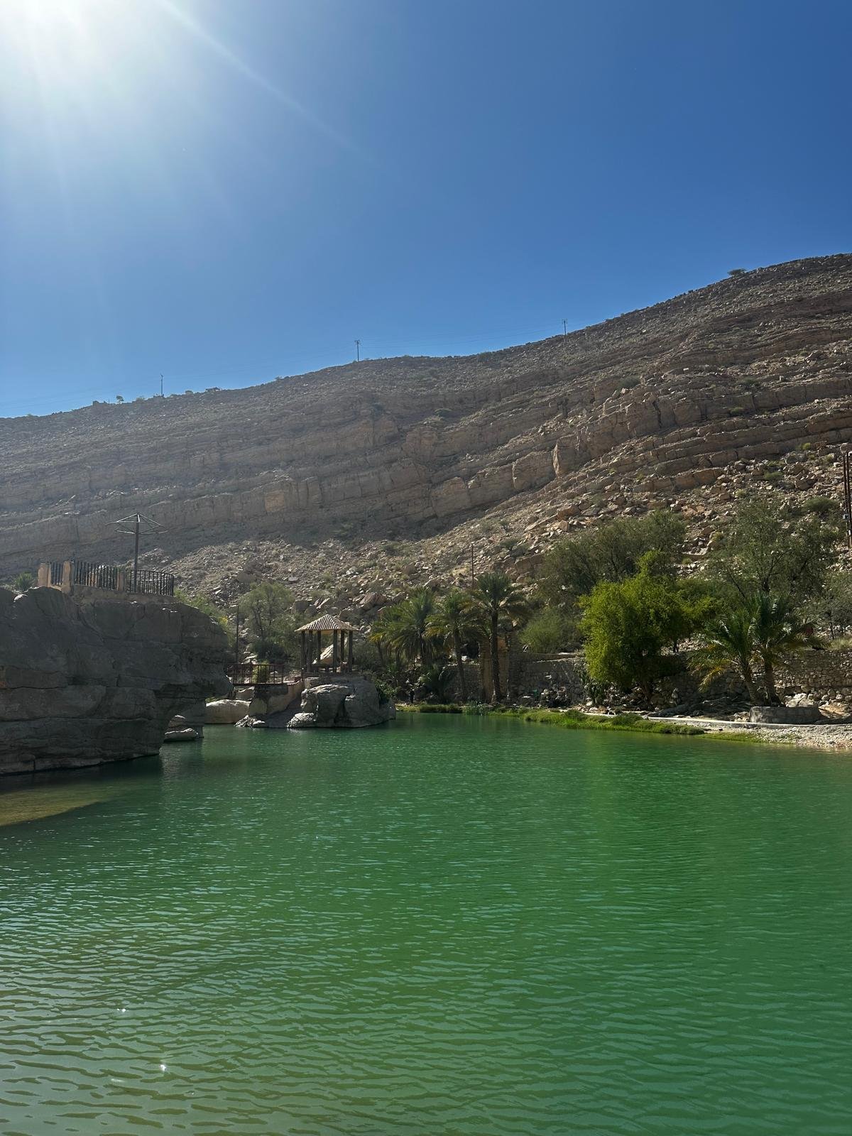 Entrée du wadi bani khalid à Oman
