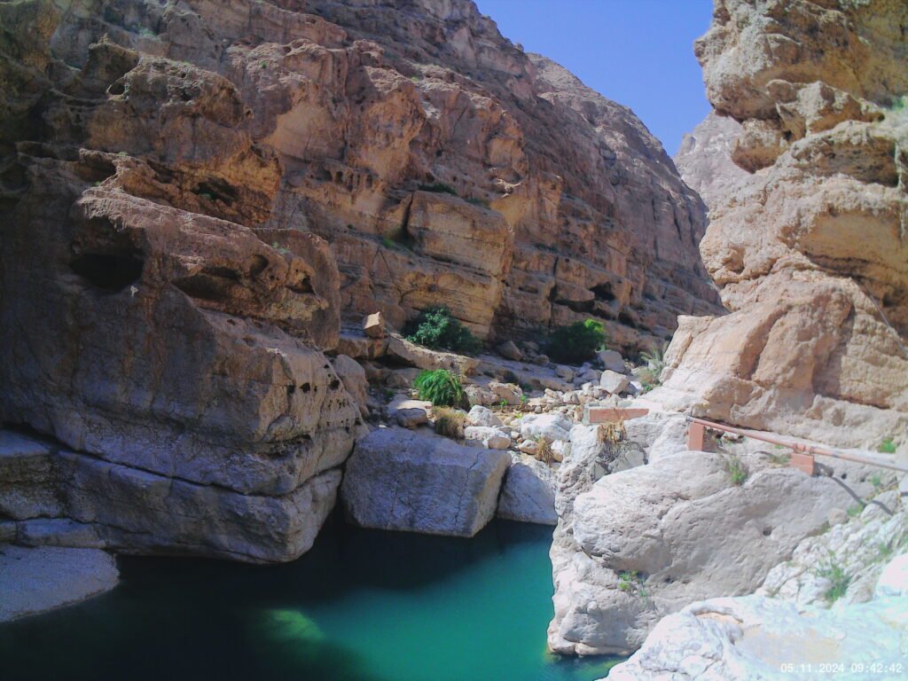 Paysage du Wadi Shab à Oman