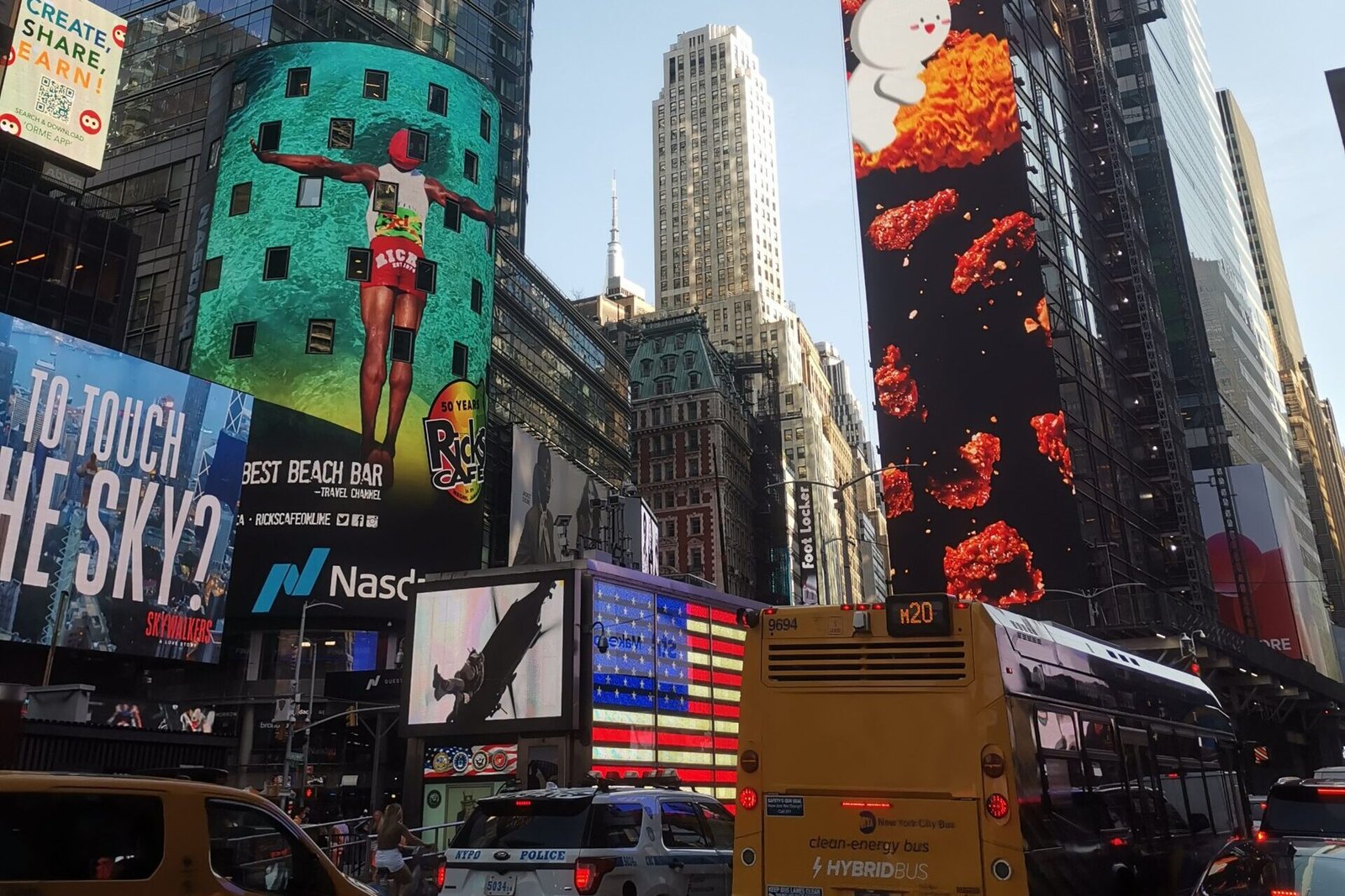 Vue sur Times Square à New York