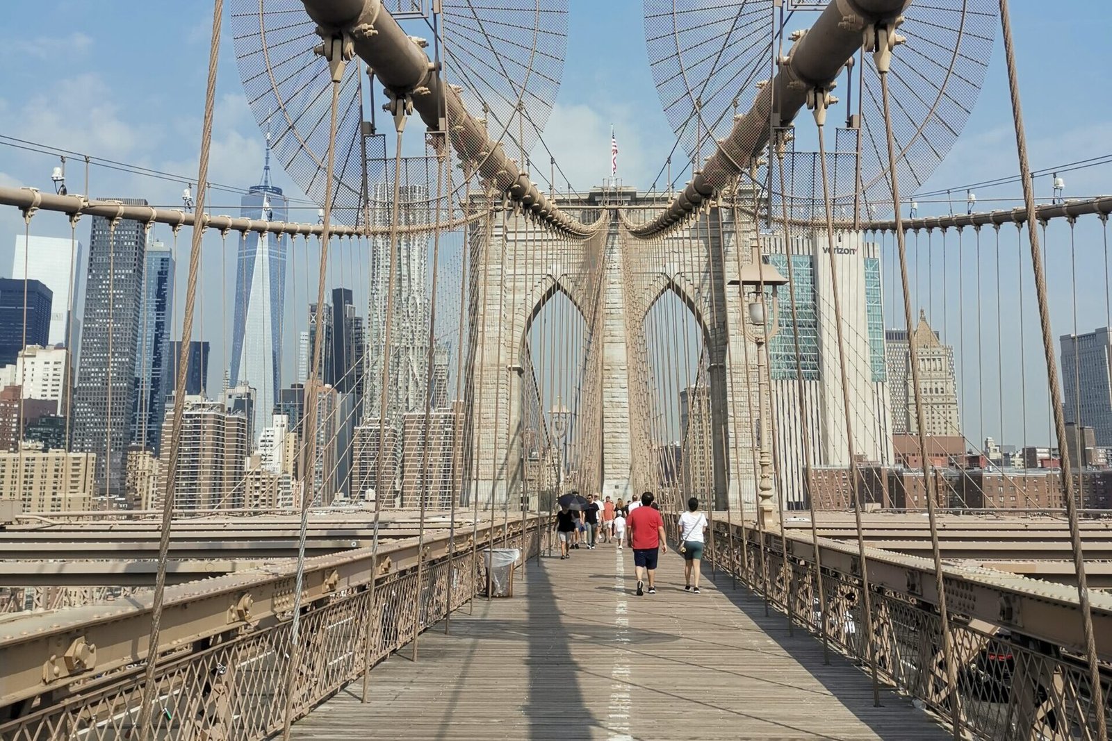 Vue sur le brooklyn bridge