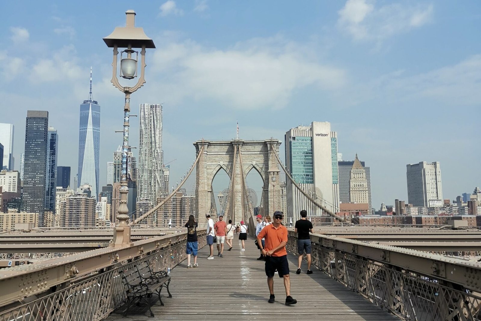 Vue sur le brooklyn bridge