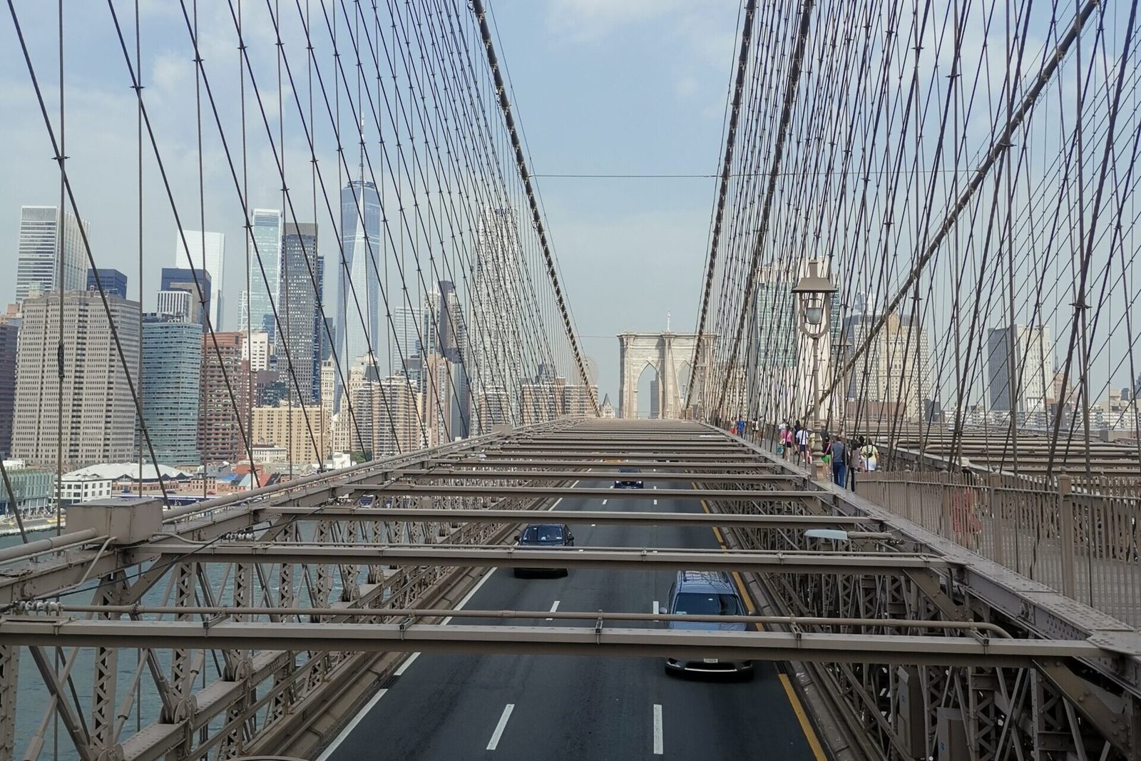 Vue sur le brooklyn bridge