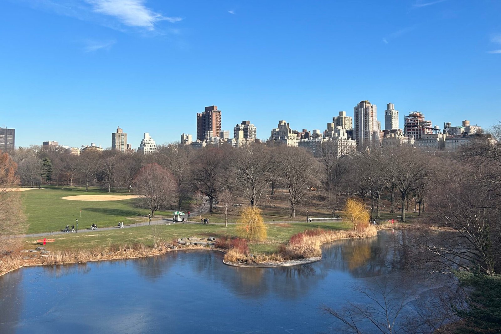 Central park, vue sur la skyline de New York