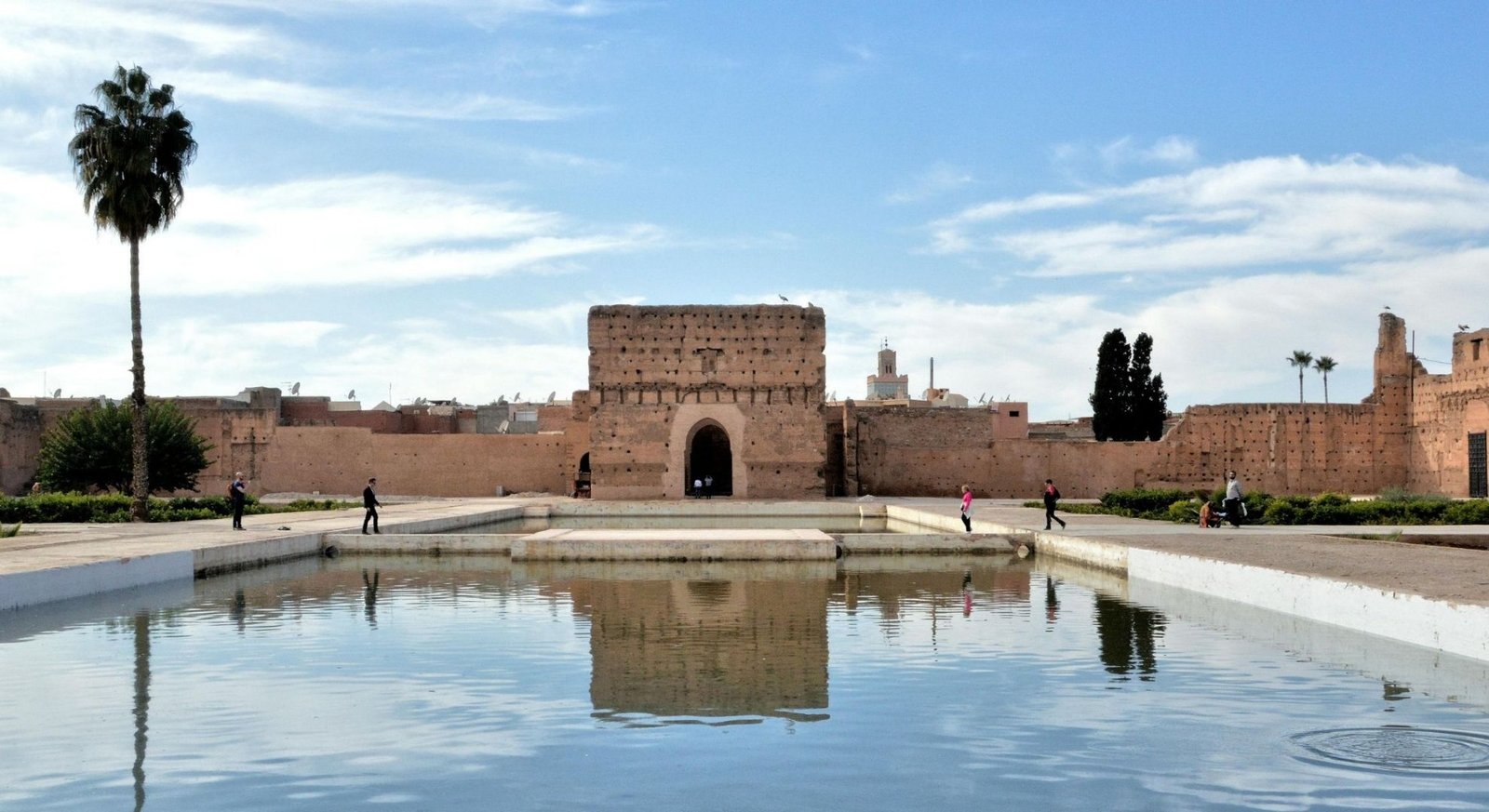 Les jardins de la Ménara à Marrakech au Maroc