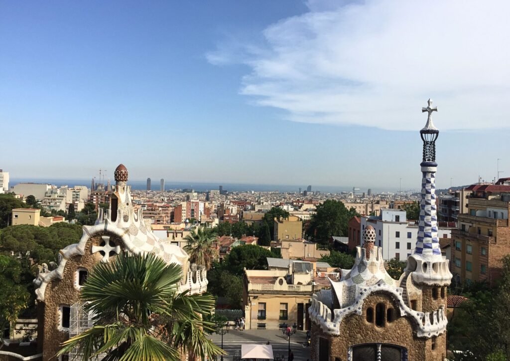 Vue sur Barcelone depuis le parc Guëll