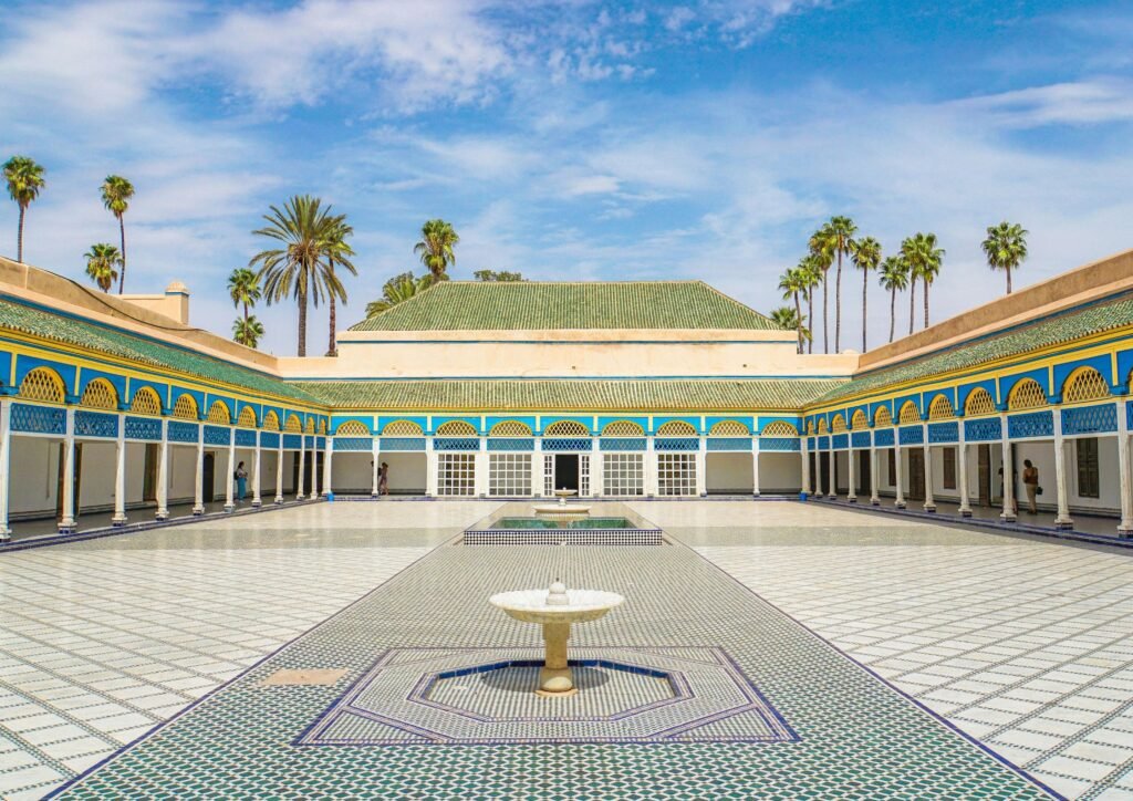 Vue sur le Palais Bahia à Marrakech