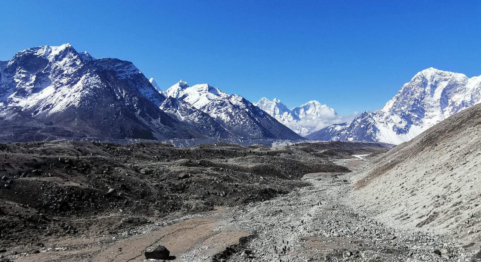 Paysage sur le trek de l'Everest Base Camp au Népal